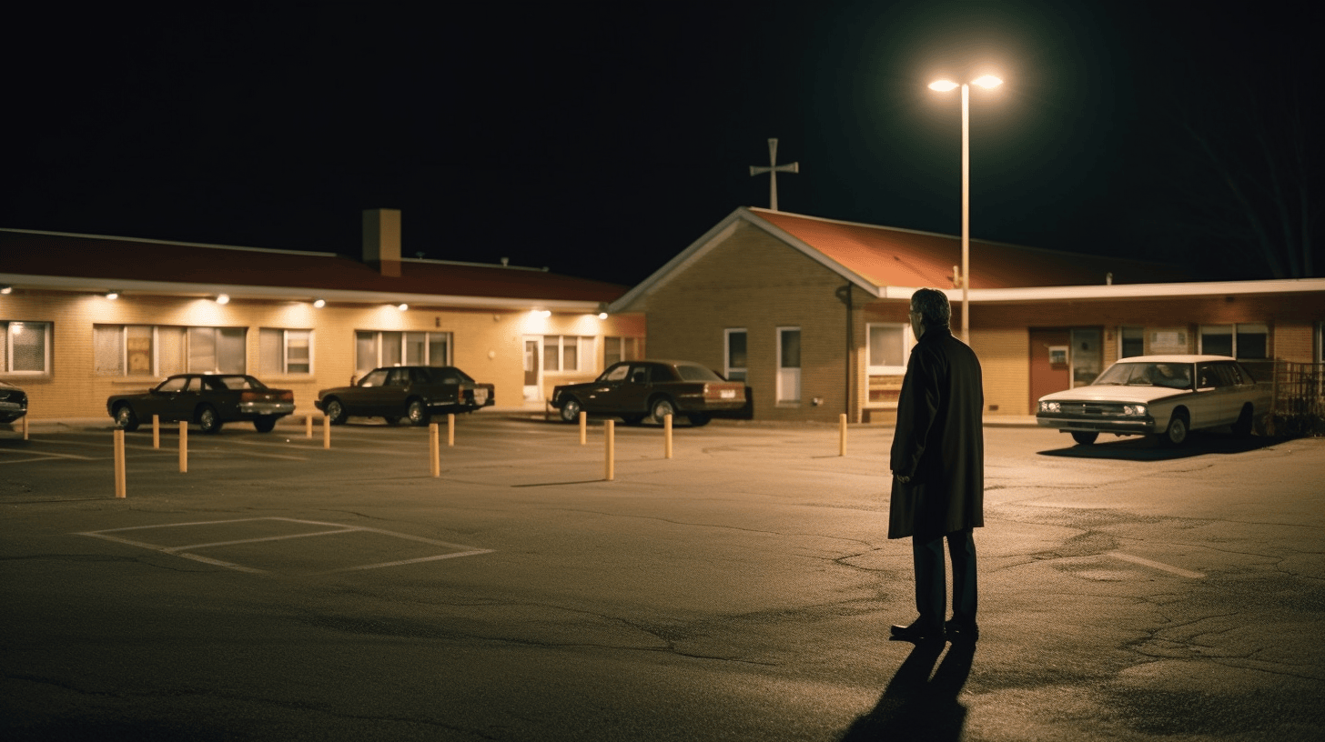 Church parking lot